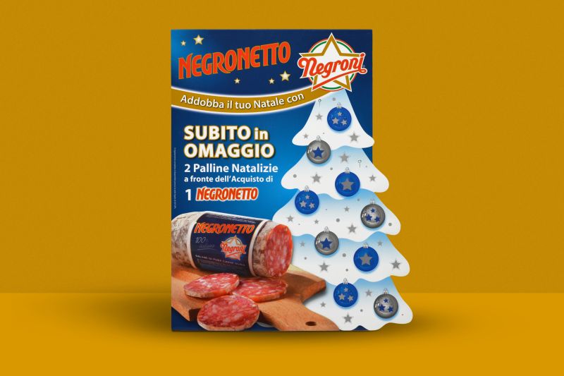 Cartello vetrina sagomato Negroni   Studio 83