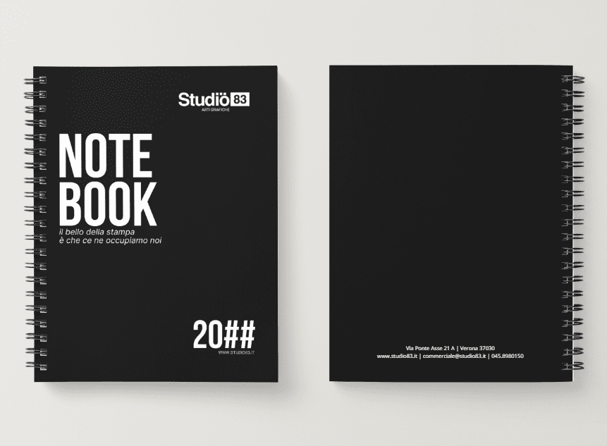 Quaderni e Blocchi con Rilegatura a Spirale Metallica (Wire O / Coil) Image of quaderno spiralato 1 Quaderni e Blocchi con Rilegatura a Spirale Metallica (Wire O / Coil) Studio 83